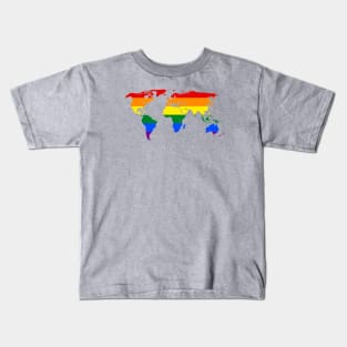 Rainbow World Kids T-Shirt